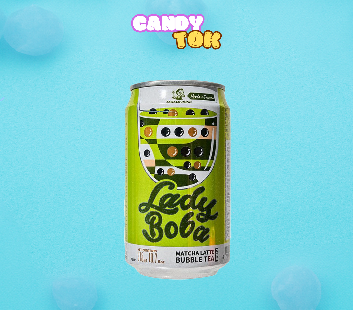 Lady Boba Matcha Latte Bubble Tea