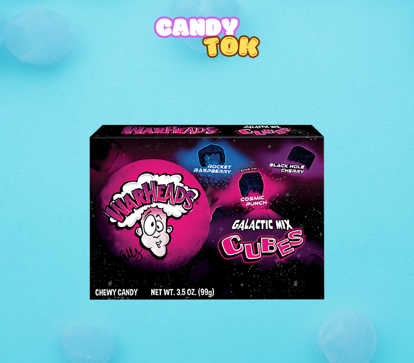 Warheads Galactic Mix Cubes Theater Box