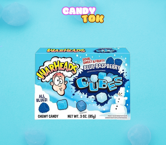 Warheads Blue Raspberry Cubes Theater Box