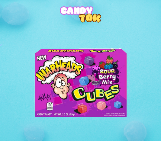 Warheads Cubes Sour Fruit box